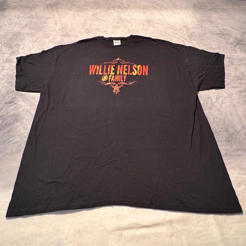 Willie‎ Nelson and Family tshirt black 2XL NWOT